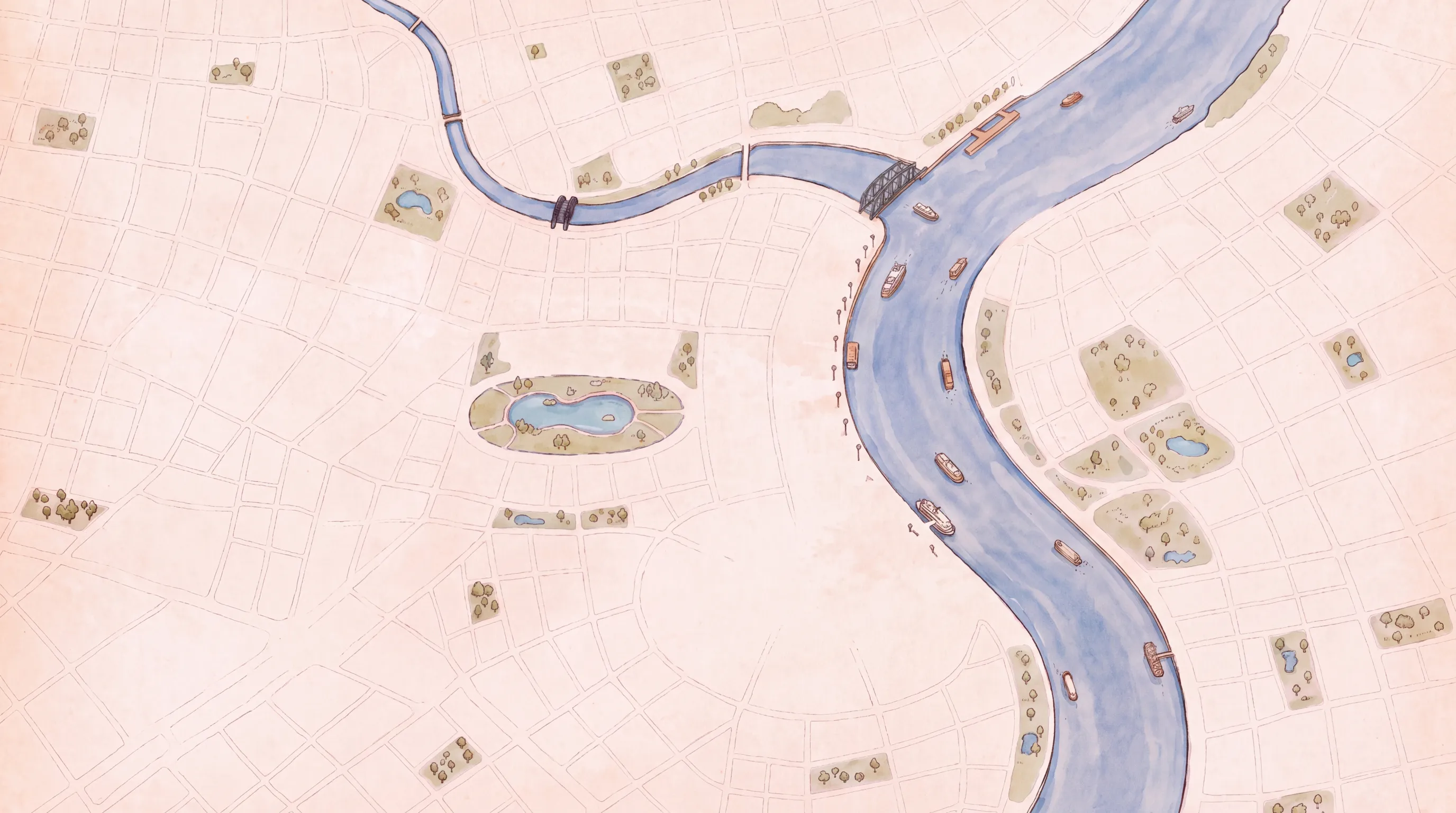 shanghai illustrated map